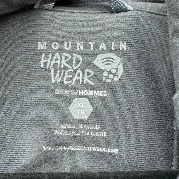 Mountain Hardwear Jacket Mens XL Mountain Tech II Soft Shell Fleece Gray Black - Picture 11 of 13